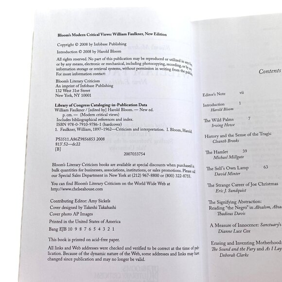 William Faulkner Review Hardcover Book Lot of 2 Mississippi American Literature - Picture 10 of 13